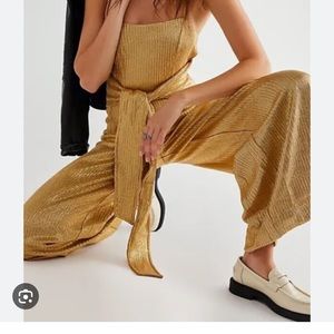 Free People Shimmer and Shine jumpsuit